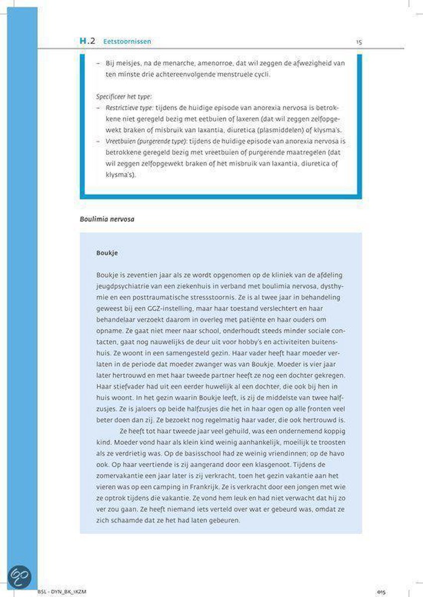 Bohn Stafleu Van Loghum Cognitieve gedragstherapie bij jongeren met een eetstoornis