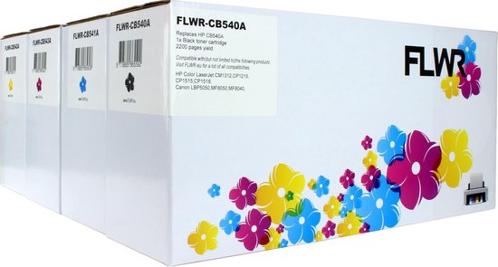 HP FLWR - Toner / 125A / 4-pack en Kleur - Geschikt voor - Zwart