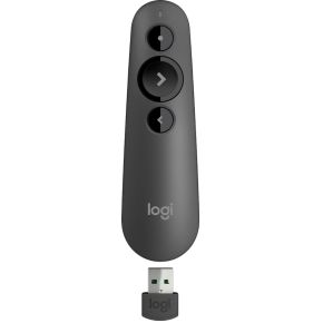 Logitech Logitech R500s Draadloze presenter Bluetooth/RF Grafiet