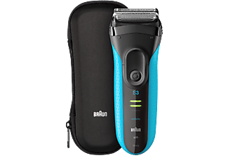 Braun Series 3 3045wd Black/Blue - Zwart