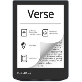 PocketBook PocketBook Verse e-book reader 8 GB Wifi Zwart, - Blauw
