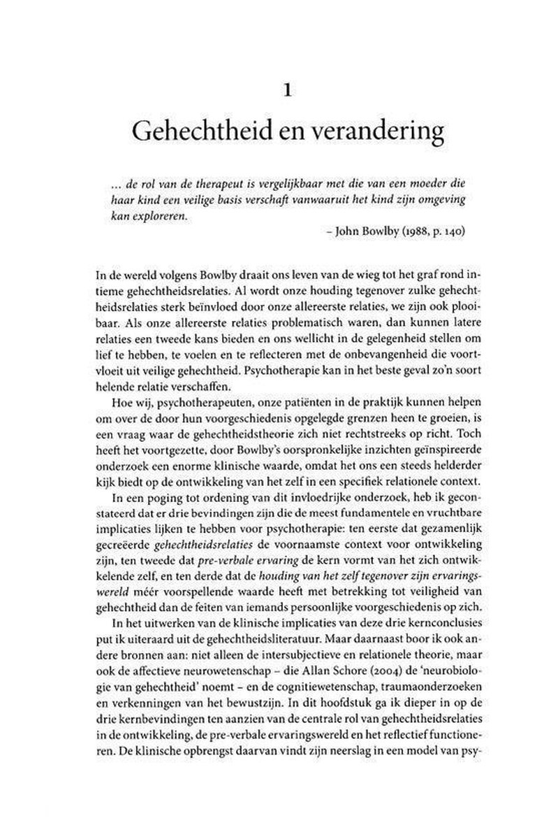 Nieuwezijds b.v., Uitgeverij Gehechtheid in psychotherapie