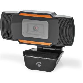 Nedis Nedis Full HD@30fps Vaste Scherpstelling Ingebouwde Microfoon Webcam Zwart