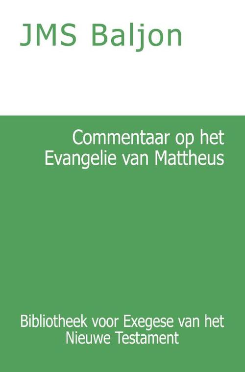 Importantia Publishing Commentaar op het Evangelie van Mattheus