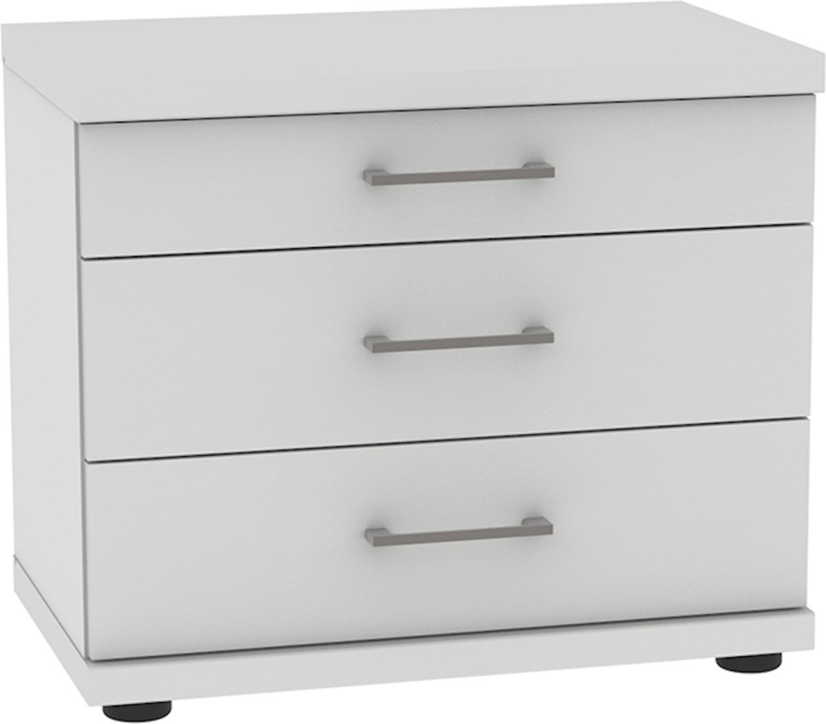 Comfort Collectie Nachtkast Bienne Met 3 Laden - 50 x 52 x 36 cm - alpine wit