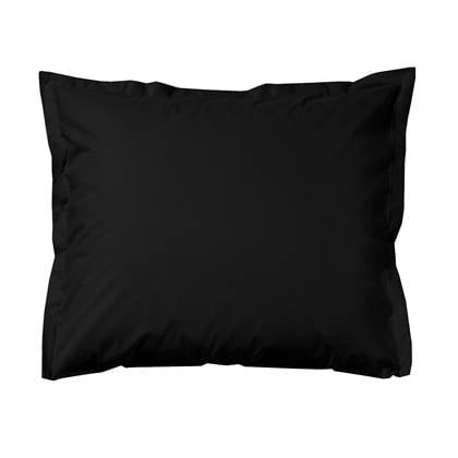 Cinderella Kussensloop Satijn (Set Van 2 Stuks) - 60 x 70 cm - Zwart