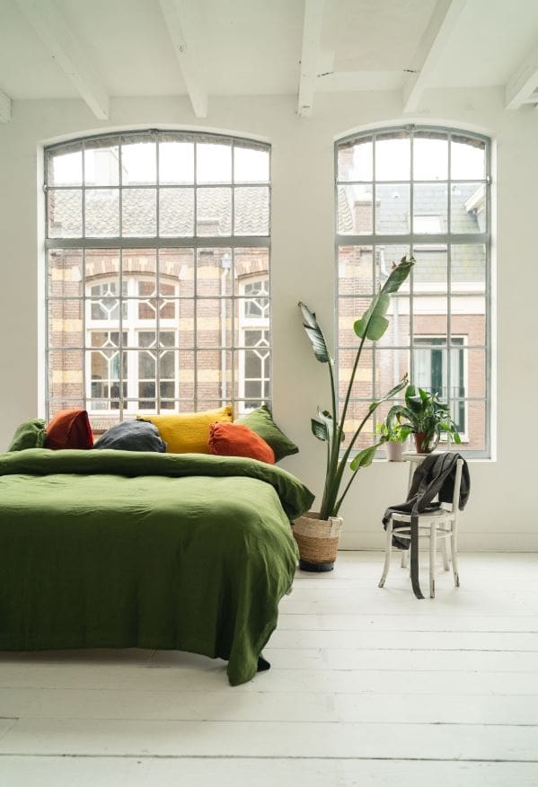 Kayori Dekbedovertrek Nikko - 260 x 200/220 cm - donker - Groen