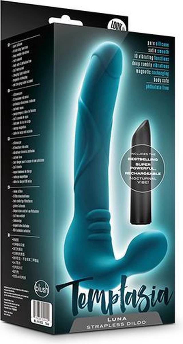 Tonga BV STRAPLESS PARTNERVIBRATOR LUNA TEMPTASIA - Blauw