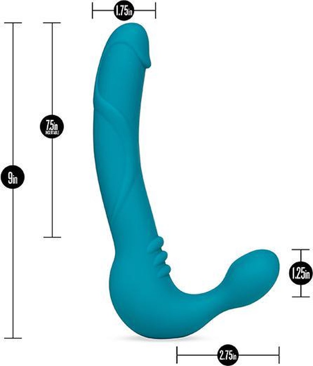 Tonga BV STRAPLESS PARTNERVIBRATOR LUNA TEMPTASIA - Blauw
