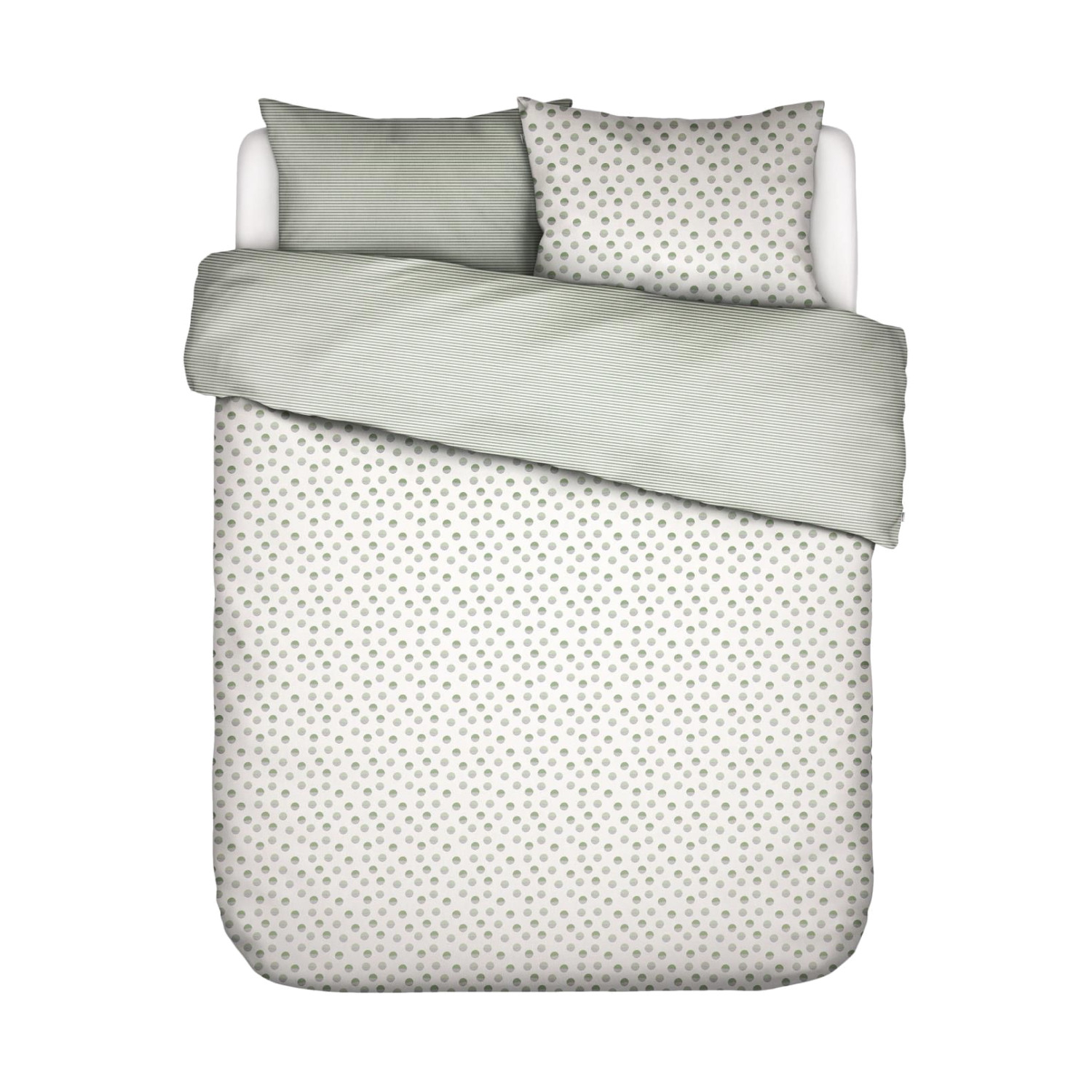 Covers & Co Dekbedovertrek Absolutely Dot - 200 x 200/220 cm - Groen