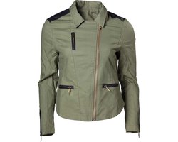 Difuzed Zelda - Female Biker Jacket with Triforce Logo