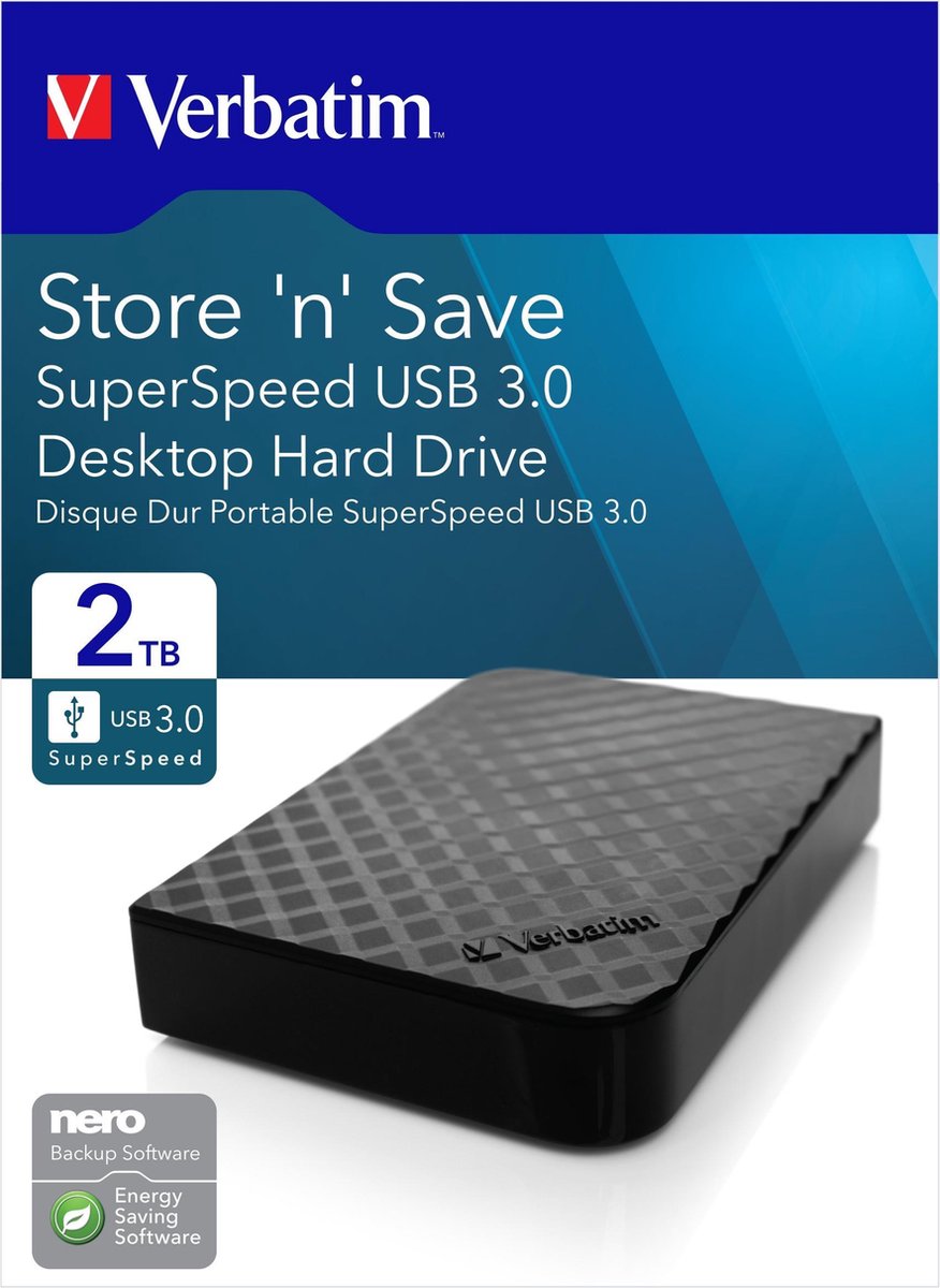 Verbatim Store n Save - Externe harde schijf - 2TB