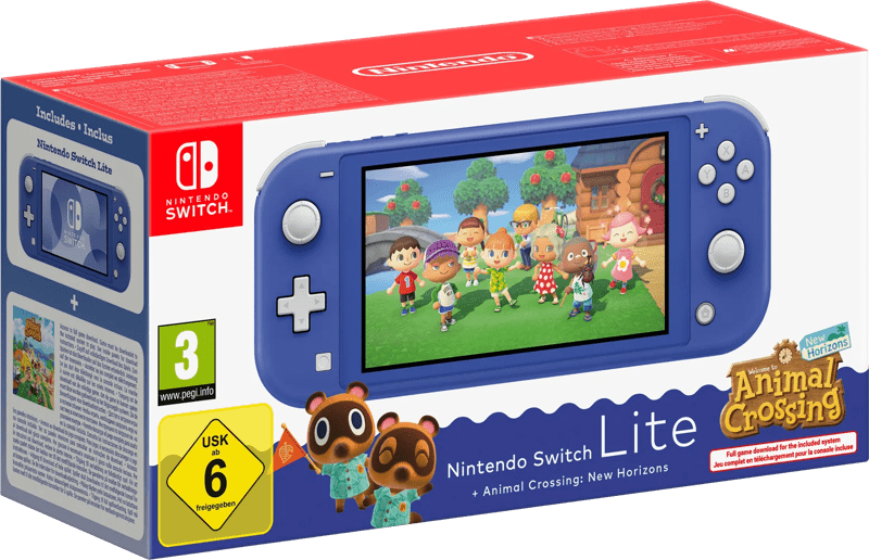 Nintendo Nintendo Switch Lite (Blue) + Animal Crossing New Horizon (Digital)