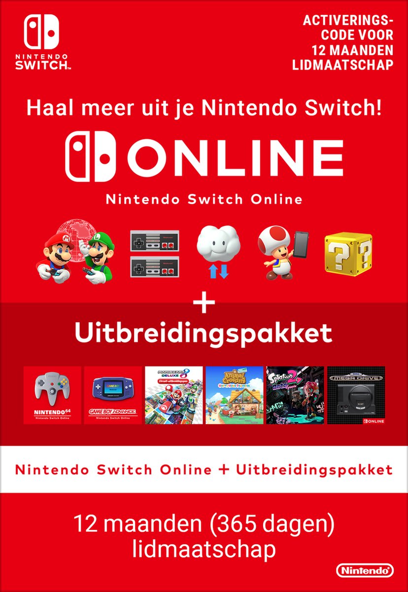 Nintendo Nintendo Switch Online + Expansion Pack (365 Days Individual Membership)