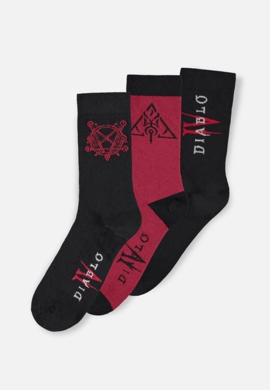 Difuzed Diablo IV - Hell Crew Socks (3Pack)