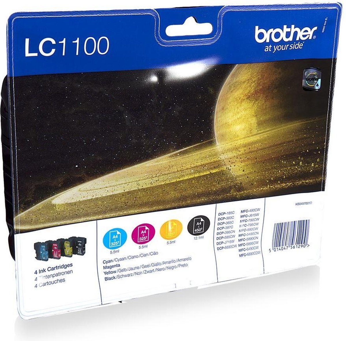 Brother LC-1100HYVALBP - Inktcartridge - Cyaan / Geel / Magenta / - Zwart