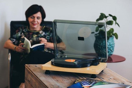 Lenco -30 Hout - Beige