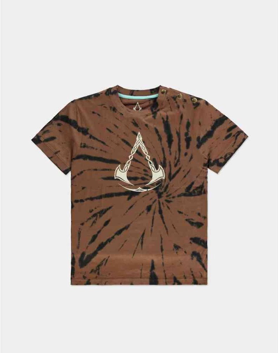 Difuzed Assasin's Creed Valhalla - Woman's Tie Dye Printed T-shirt
