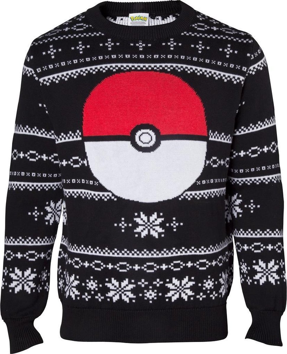 Difuzed Pokemon - Knitted Pokeball Christmas Sweater
