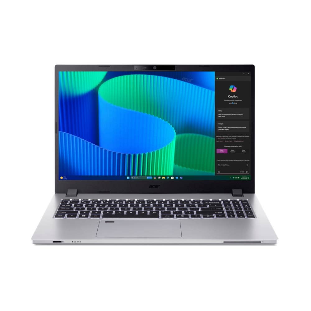 Acer TravelMate P2 Laptop | TMP215-55-TCO | Zilver - Silver