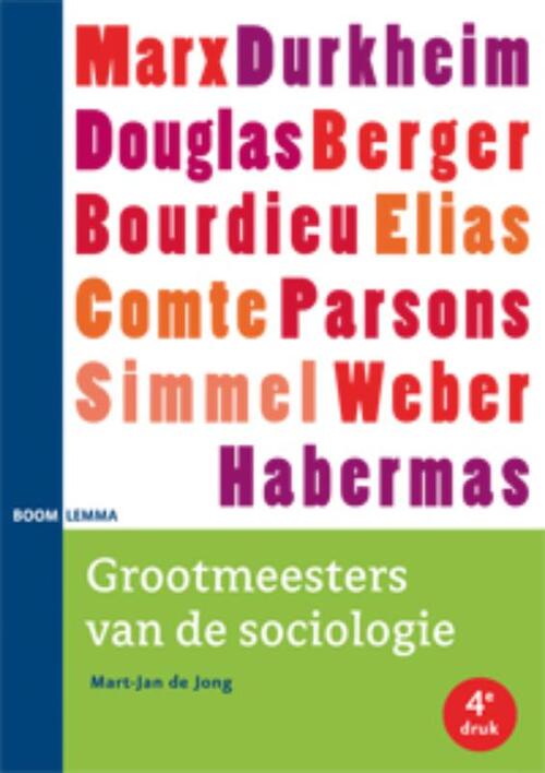 Boom Uitgevers Grootmeesters van de sociologie