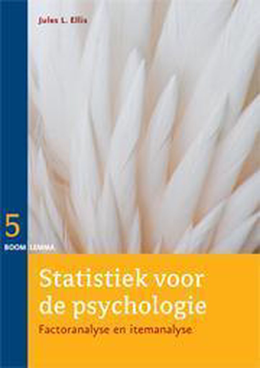 Boom Uitgevers Statistiek voor de psychologie