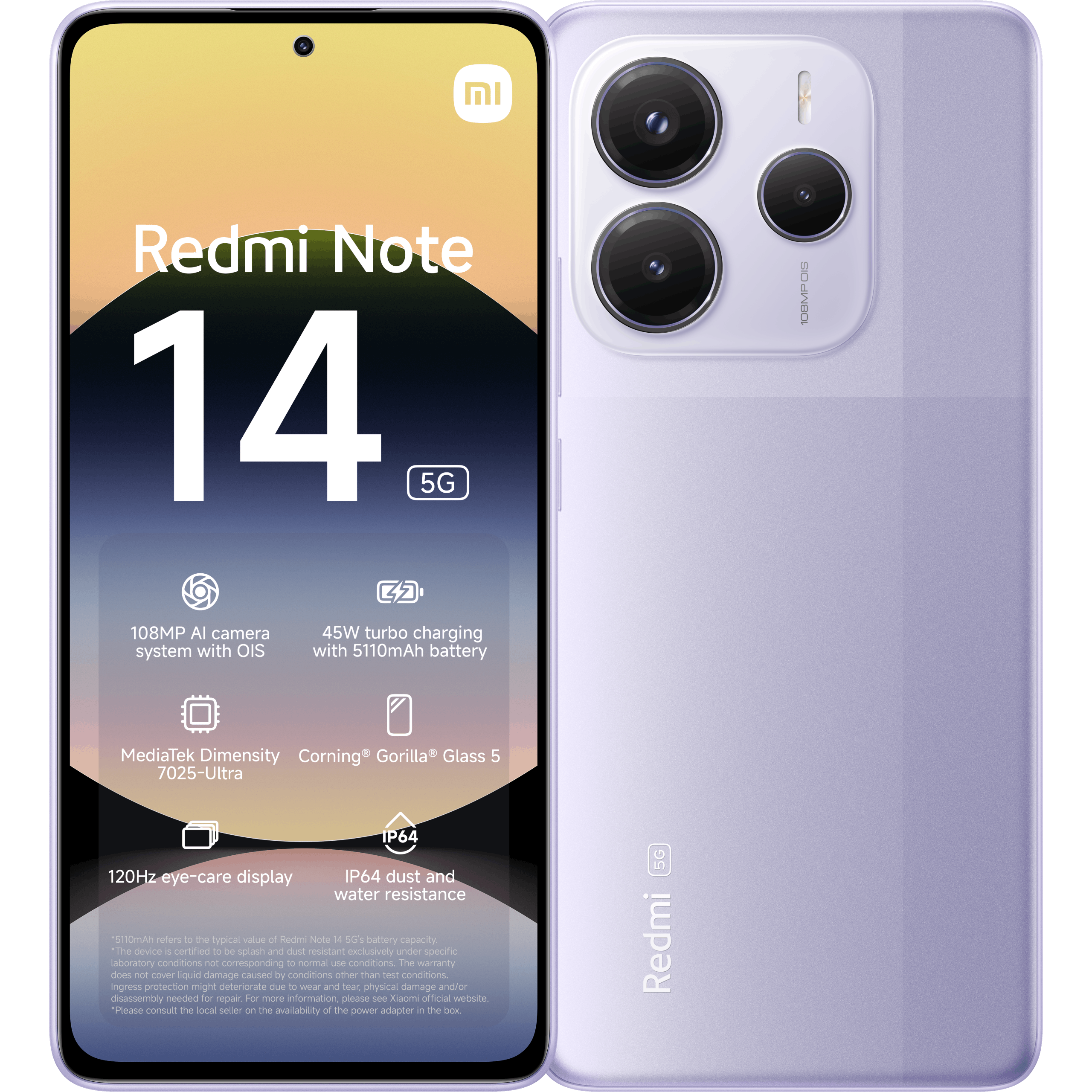 Xiaomi Xiaomi Redmi Note 14 5G 256GB Lavender Purple