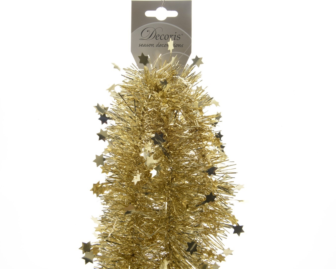 KSD Lametta Slinger guirlande ster glans 100mmx2.7m licht goud KSD - Ksd - Geel