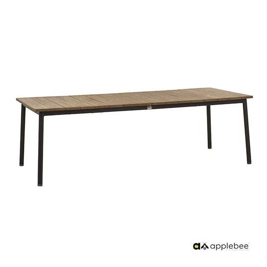 Applebee Milou Tuintafel Black 240x100x80 cm tuinmeubel Applebee - Applebee - Zwart