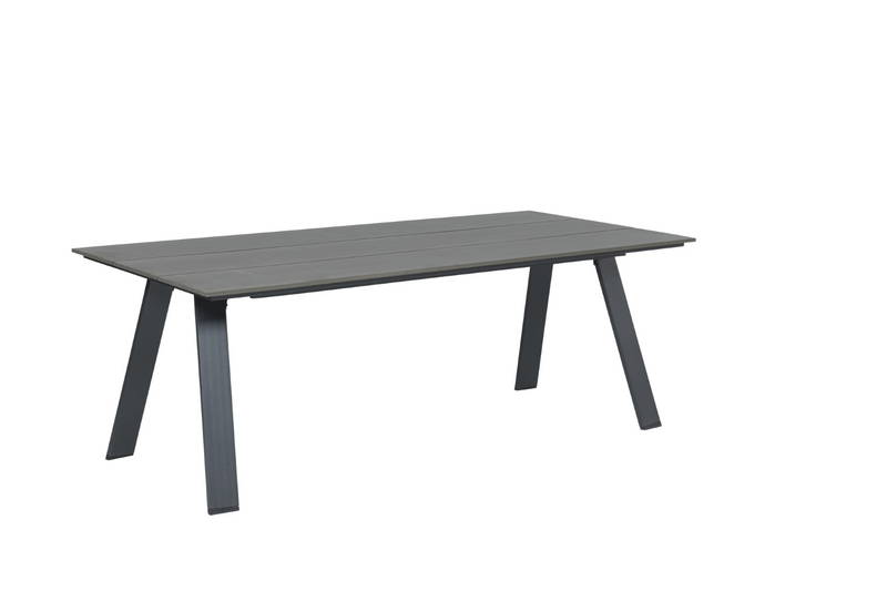 Garden Impressions Nevada dining tafel 240x100 carbon black/ vint. wood plw. Garden Impressions - Garden impressions - Zwart