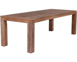 Garden Impressions Mexico Tafel 200X100X76cm Natural Teak Poten 10X10cm -