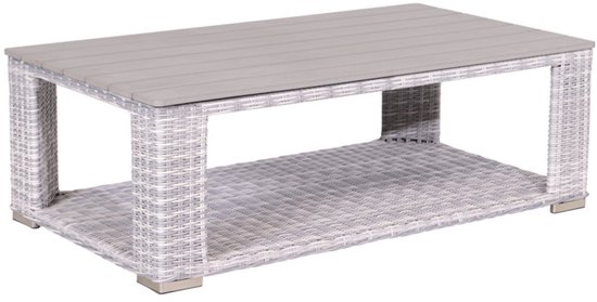 Garden Impressions Tennessee lounge tafel 140x80 cloudy - - Grijs