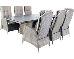 Oosterik Home Dining set Santa Cruz Coffee Brown 220 x 100 cm - - Bruin