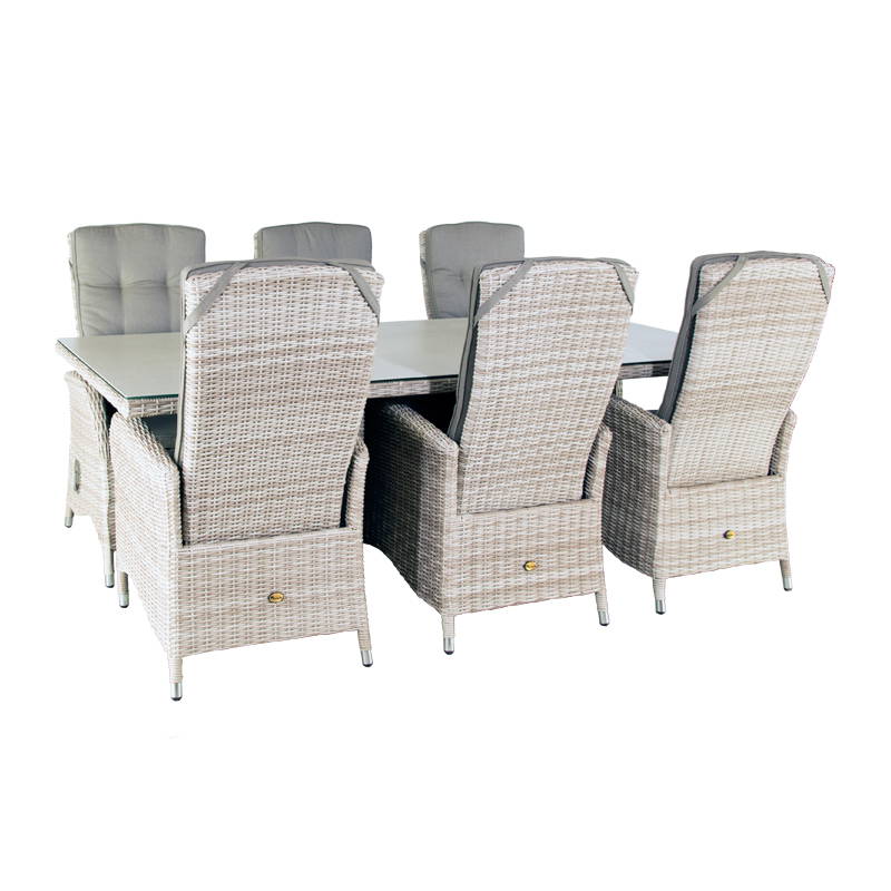 Oosterik Home Diningset Santa Maria Honeydew Beige 220 x 100 cm Oosterik Home - Oosterik home