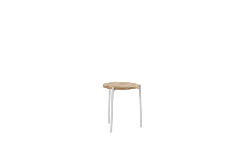 4SO Yoga Bijzet Tafel Natural Teak Frost Grey dia. 45 cm 4SO - 4so - Grijs
