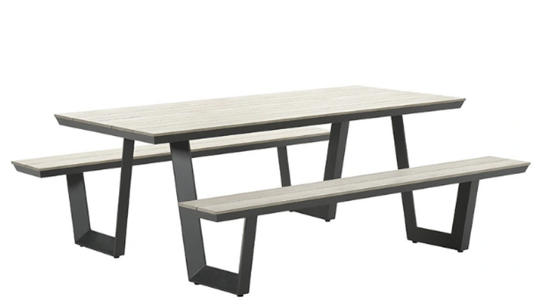 Garden Impressions Bell picknick set 280x178x75 cm carbon black/light teak VW Garden Impressions - Garden impressions