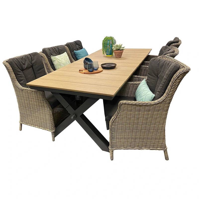 Buitengewoon de Boet Robusto Beltonna Diningset Buitengewoon de Boet - Buitengewoon de boet - Bruin