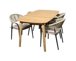 Buitengewoon de Boet Bella Casino Diningset 160x90x76 cm -