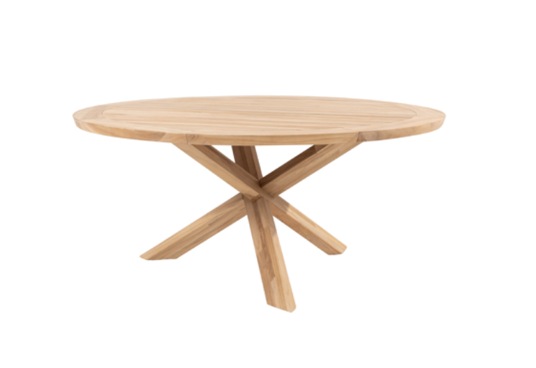 Taste Prado Diningtafel Teak Ø 160 cm blad met frame 4SO Taste - Taste - Bruin