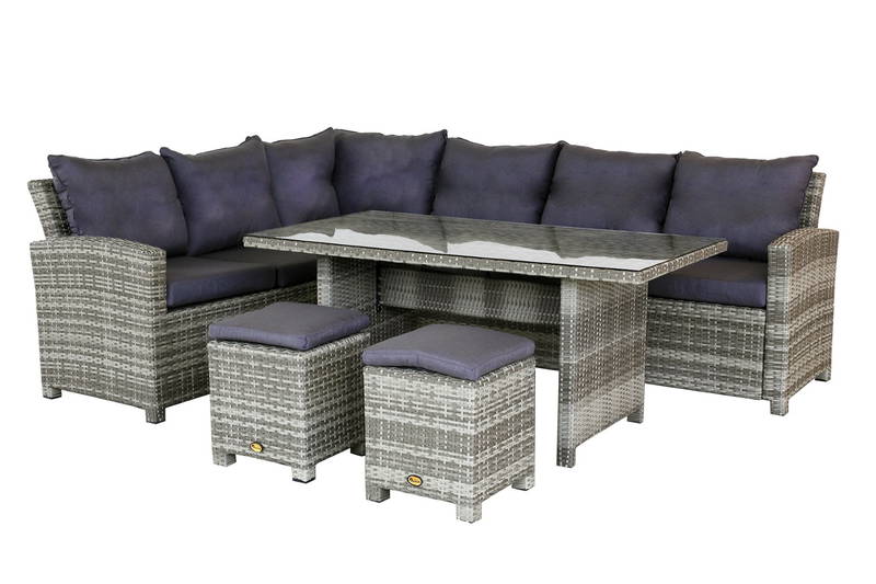 Oosterik Home Dining Hoekset Palermo Sicilian Grey Oosterik Home - Oosterik home - Grijs