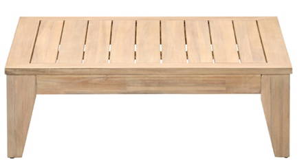 Garden Impressions Kailua lounge tafel 97x97xH32 cm acacia white wash Garden Impressions - Garden impressions