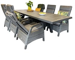 Own Paraguay Diningset L205/265 x B103 x H76 -