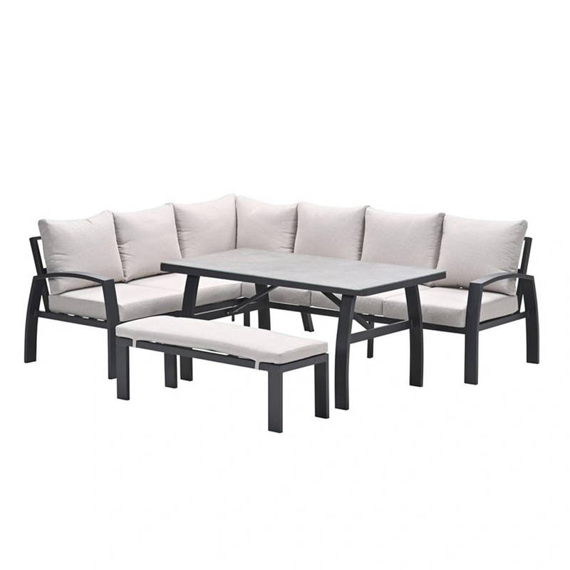 Garden Impressions Vasano Lounge Diningset Links Desert Sand Garden Impressions - Garden impressions - Grijs