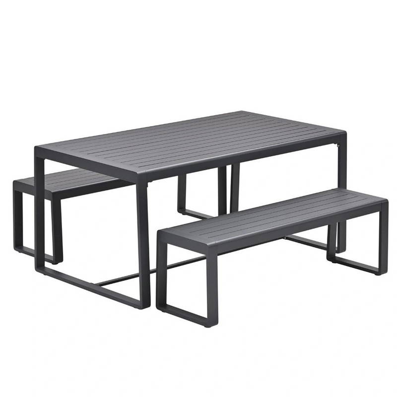 Garden Impressions Amada Picknick Set Carbon Black Garden Impressions - Garden impressions - Grijs