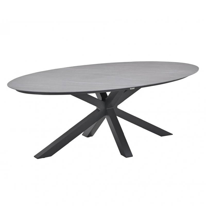 Garden Impressions Scotland Tuintafel Napoli Grey 230x115 cm Garden Impressions - Garden impressions - Grijs