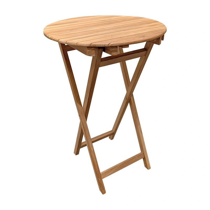 Buitengewoon de Boet Florence Inklapbare Bartafel Teak dia. 70x105 cm Buitengewoon de Boet - Buitengewoon de boet - Bruin