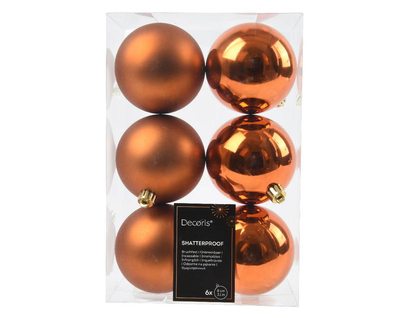 Decoris Kerstbal glas III Decoris - Decoris - Oranje