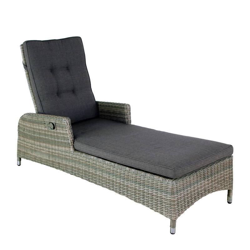 Oosterik Home Ligbed Long Beach Chocolate Taupe D 162 x B 68 x H 105 cm Oosterik Home - Oosterik home - Bruin