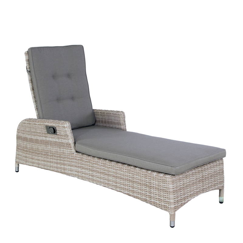 Oosterik Home Ligbed Long Beach Honewdey Beige D 162 x B 68 x H 105 cm Oosterik Home - Oosterik home