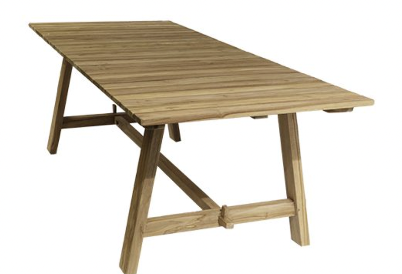 Van der Leeden Teak Tuintafel Thijs 240X90x78 cm tuinmeubel Van der leeden - Van der leeden